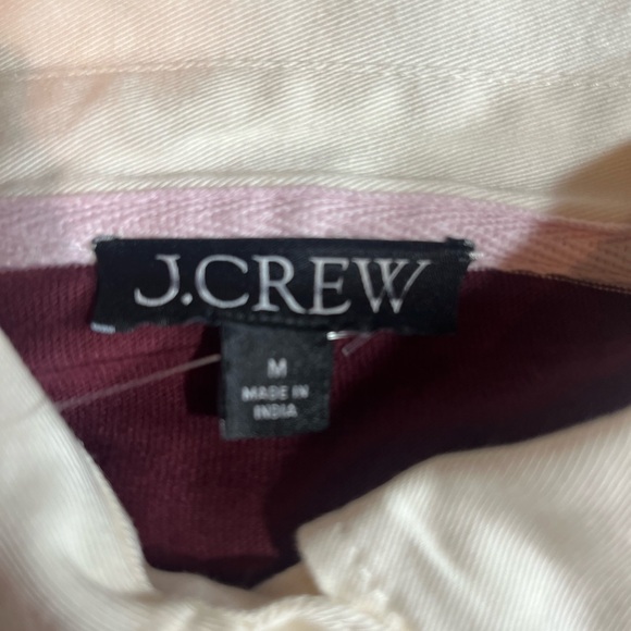 J.Crew New premium-weight classic rugby shirt in iced red - Picture 7 of 8